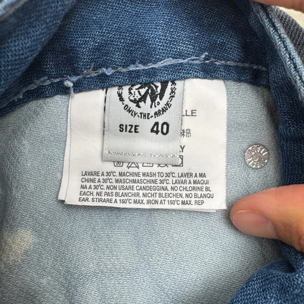 Diesel Jeans Mens 40 Blue Industry Denim Division Straight Leg Made in Italy